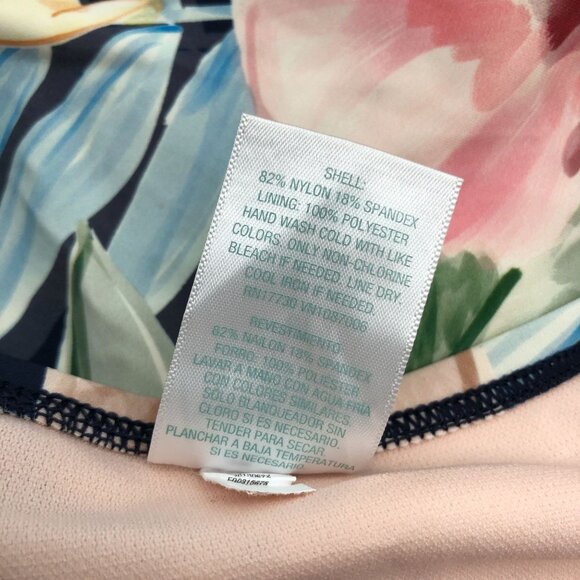 Kona Sol Floral Tropical Bikini Bottoms Double Strap Hipster Colorful Size M - Picture 4 of 4